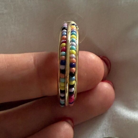 SUGARFIX by BaubleBar Beaded Hoop Earrings - Picture 1 of 3